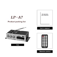 LP-A7 усилитель мощности Hi-Fi стерео 2 х 20 Вт, USB плейер, Bluetooth 4,2