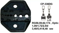 CP-336DJ Pro'sKit Губки сменные для обжима оптоволоконного кабеля RG174/179