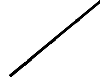  Трубка термоусаживаемая  5,0/2,5мм, черная, 1 шт. по 1м REXANT