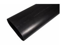  Трубка термоусаживаемая  (3-4:1) среднестенная клеевая 180,0/58,0мм, черная, упаковка 1 шт. по 1м REXANT