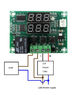 Двойной цифровой термостат XH-W1219 температуры DC12V контроллер