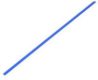  Трубка термоусаживаемая 1,0/0,5мм, синяя, по1м REXANT